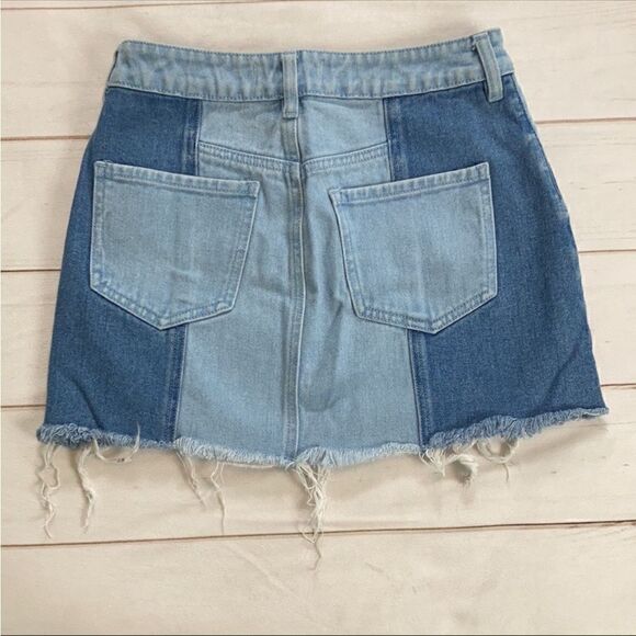 PacSun Patch Work Jean Skirt - Picture 7 of 9
